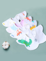 Baby waterproof spat baby water repellent towel baby pure cotton water suction surrounding mouth infant 360 swivel and breathable bib