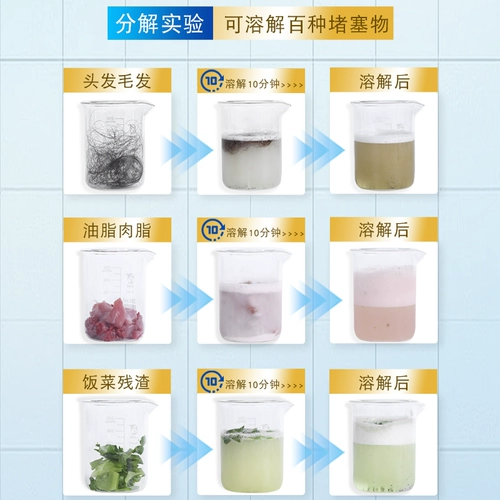 Агент для зазора труб растворяет канализационный унитаз и туалетный блок кухонный масло и жидкий дренаж пола дренаж для дезодорирования