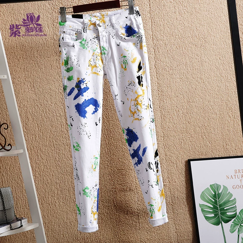 Leggings, летние модные брюки, ретро джинсы, облегающие