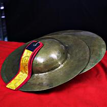 Nepalese old-fashioned big cymbal copper big cymbal adult bell-ringing percussion instrument cymbal bronze big hat cymbal old cymbal instrument
