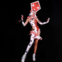 yd costumes poker clown costumes bar ds dance costumes party costumes female DJ model