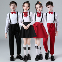 Childrens chorus costumes performance uniforms primary and secondary school students with pants host poetry recitation clothing kindergarten performance costumes