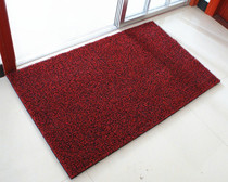 Thickened PVC silk ring wire drawing ground mat door cushion upscale gate mat set as doormat bicolor silk ring footbed