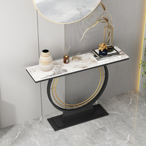 New Chinese Xuanguan Table modern minimalist rock plate Pandora marble ultra narrow entrance door entrance hall Decorative Cabinet