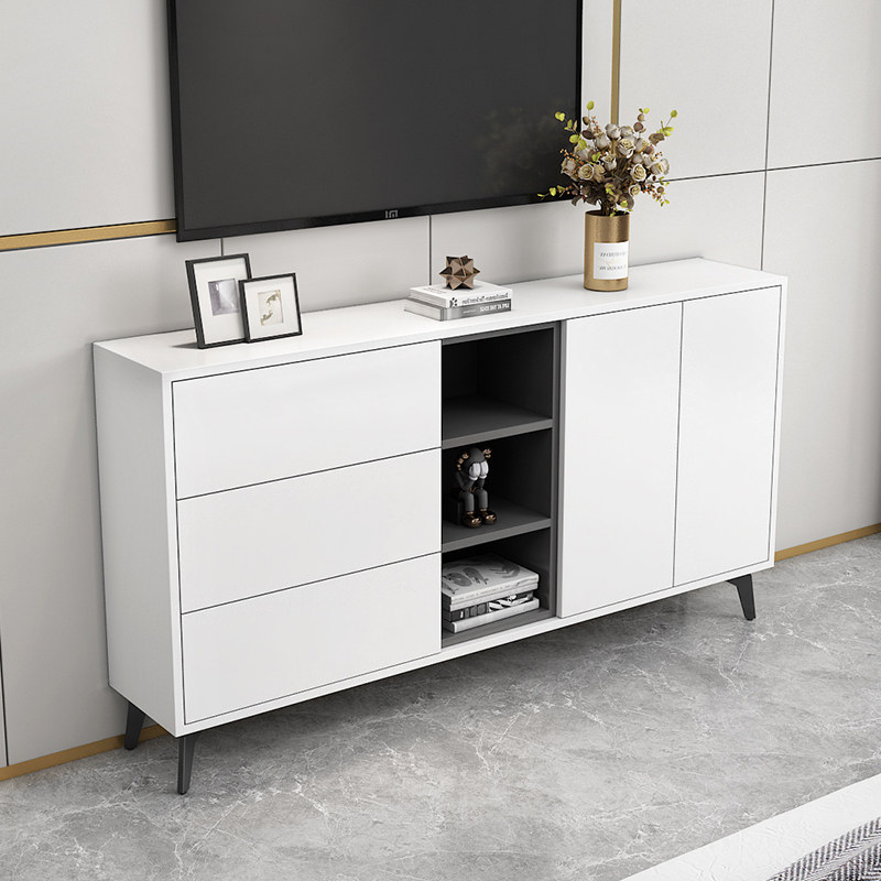 Nordic ultra-thin TV cabinet bedroom high cabinet narrow modern minimalist small apartment living room furniture simple storage cabinet
