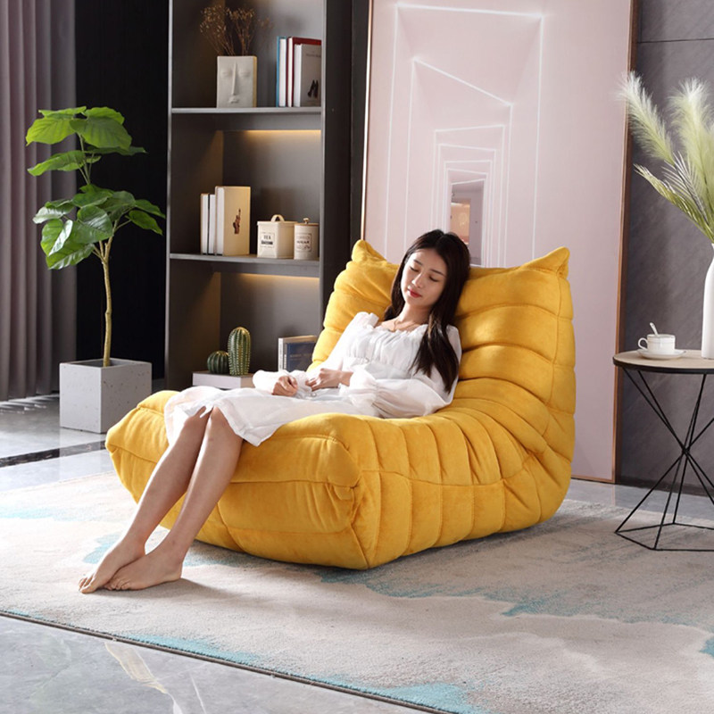 Designer Minima Day Style Floor Casual Seat Girls Bedroom Reclining Chair Pure Sponge Hair Caterpillars Sloth Sofa Chair