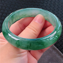 Jade bracelet for women high ice oil green floating green flower ice species Zhengyuan imperial concubine Burmese old pit jade bracelet childrens gift