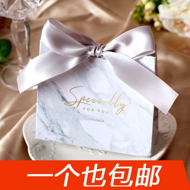 Wedding gift paper bag small carry-on candy empty box mini delicate bow with hand gift lipstick portable