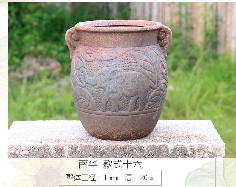 Fleshy flower pot through pockets tao old running of meat the plants more purple orchid ceramic POTS mage, extra large flower pot