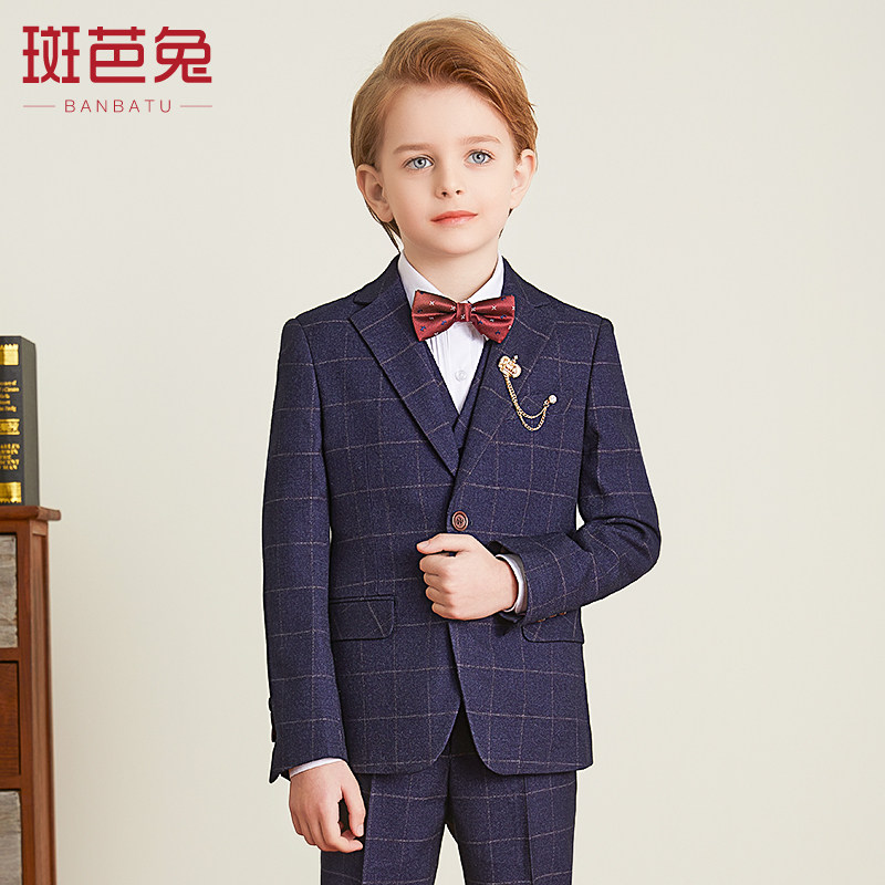Boy suit suit suit flower girl dress children suit British style new host piano boy show costume