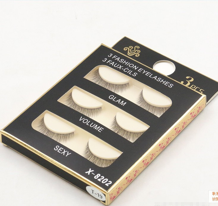 Mới 3D lập thể lông mi giả thực tế trang điểm nude tự nhiên trong suốt lông mi mô phỏng ngắn mi giả nam châm