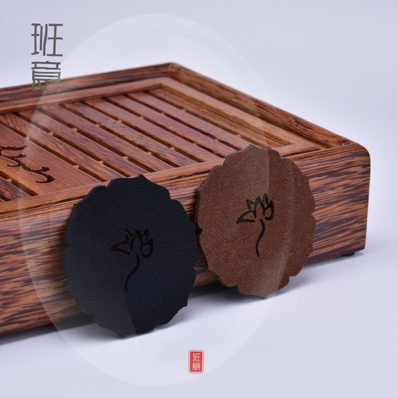 Banyi tea cup mat Kung Fu tea heat insulation pad tea ceremony household felt wisp empty absorbent non-slip coaster tea set accessories