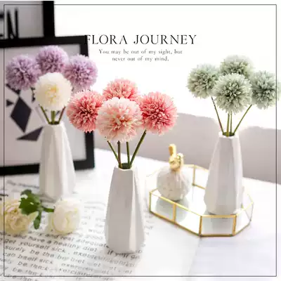 ins potted small fresh fake flower simulation flower living room decoration vase decoration dining table plastic silk floral decoration