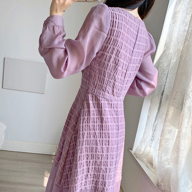 Spring 2023 new women's skirt slimming slimming age tea break French niche light familiar style light luxury dress