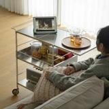 Стеллаж для хранения тележки Frost Mountain Расширительная пластина Многослойная съемная напольная стойка из нержавеющей стали Стеллаж для хранения закусок