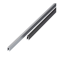 Dianjue Pavilion edge closing tile sun corner guard corner edge sealing strip closing pressure strip u aluminum alloy edge wall U strip black