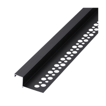 Dianjue Pavilion baseboard invisible wall skirting gypsum wall edge strip metal embedded concealed gray skirting black