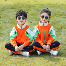 Autumn new kindergarten Garden clothes spring and autumn school uniforms set childrens sports class clothes College wind Cotton