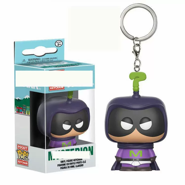 Брелок мультперсонаж (South Park) Kenny/Stan/Cartman/Kyle, подвеска из ПВХ 9,15×6×2,5 см