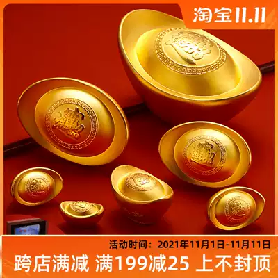 S999 Silver Ingot Silver ornaments, foot silver solid gold-plated sterling silver ingot silver ingots for Buddha collection gift box set