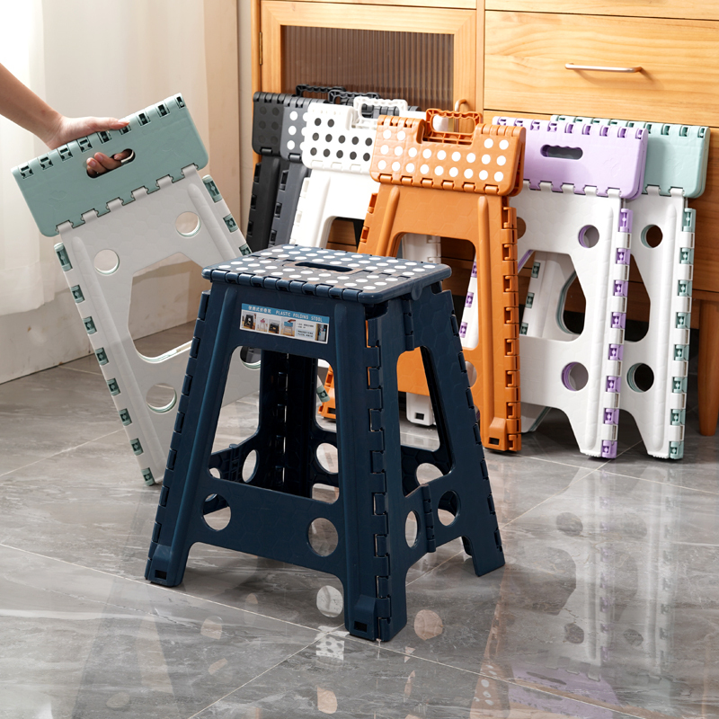 Foldable Stool, Thickened Plastic Chair, High Stool, Space-Saving Dining Chair, Bathroom Stool, Outdoor Portable Stool, Sturdy and Durable Foldable Stool, Thickened Plastic Chair, High Stool, Space-Saving Dining Chair, Bathroom Stool, Outdoor Portable Stool, Sturdy and Durable