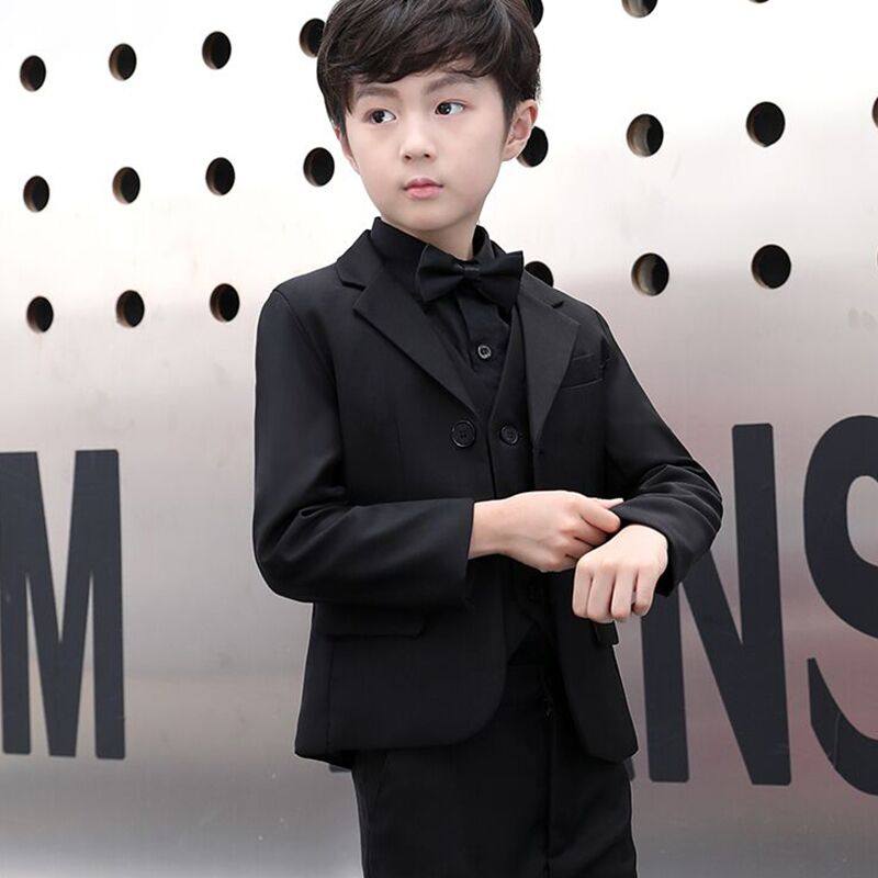Children's suit men's young suit Inron little boy Black acting out boy's suit suit Playboy gown Summer and autumn