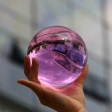 Розовый хрустальный шарик порошок хрустальный стеклян