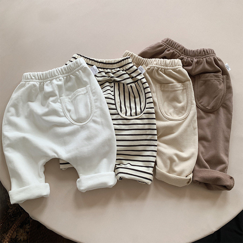 Children's clothing children's big pp pants spring and autumn infants and young boys loose Harlan long pants girls Korean casual pants
