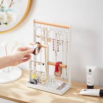Japanese-style home desktop jewelry rack jewelry rack jewelry rack multi-functional earring rack bracelet jewelry display rack