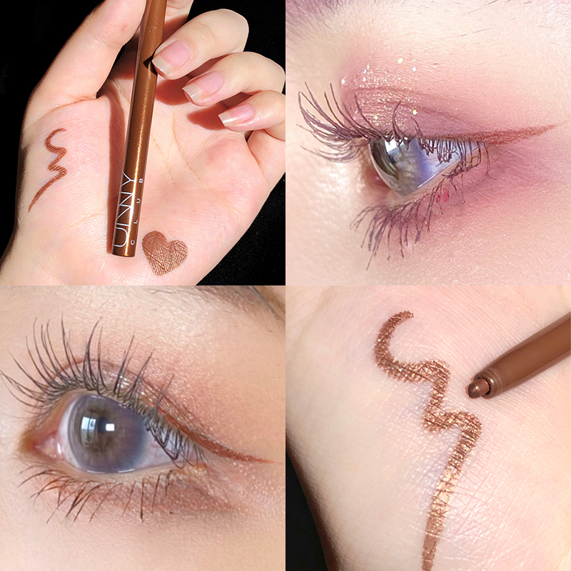 unny eyeliner pen waterproof long-lasting non-smudge eyeliner very fine official flagship store brown female