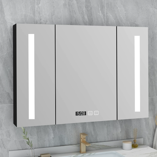 希尚浴室镜柜实木轻奢智能卫浴镜柜单独带灯卫生间挂墙式厕所储物