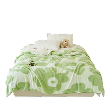 Thickened milk velvet blanket single piece autumn and winter double-sided coral velvet quilt cover blanket student dormitory lunch break air-conditioned blanket