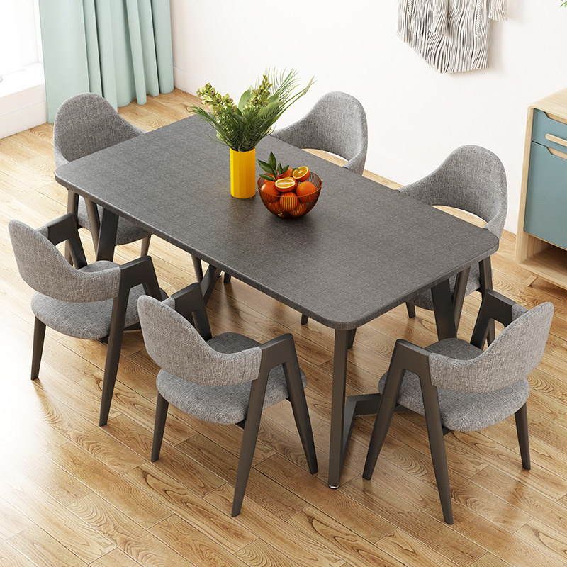 Dining table Modern simple household small apartment rectangular dual-purpose Table restaurant Nordic table dining table and chair combination