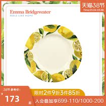 Emma Bridgewater Vegetable Garden Lemon 10 5-inch disc Home glazed Painted Ceramic Vegetable Garden Tray