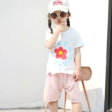 Детские нарукавники, хлопковый летний тонкий комплект для мальчиков подходит для мужчин и женщин для девочек, детская одежда, в западном стиле