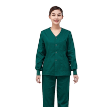 Operating room work clothes split set mens and womens hand washing clothes and brush hand clothes short-sleeved surgical clothes long-sleeved pure cotton doctors clothes