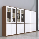 Xinbao Office File Cabinet Железный кожаный шкаф полевой книжный шкаф