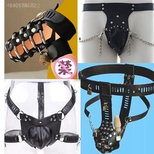 Анти -трубое мастурбация срыва, брюки девственности, кожаные штаны и трусики, секс -продукты SM женские мужские костюмы JJ кольцо