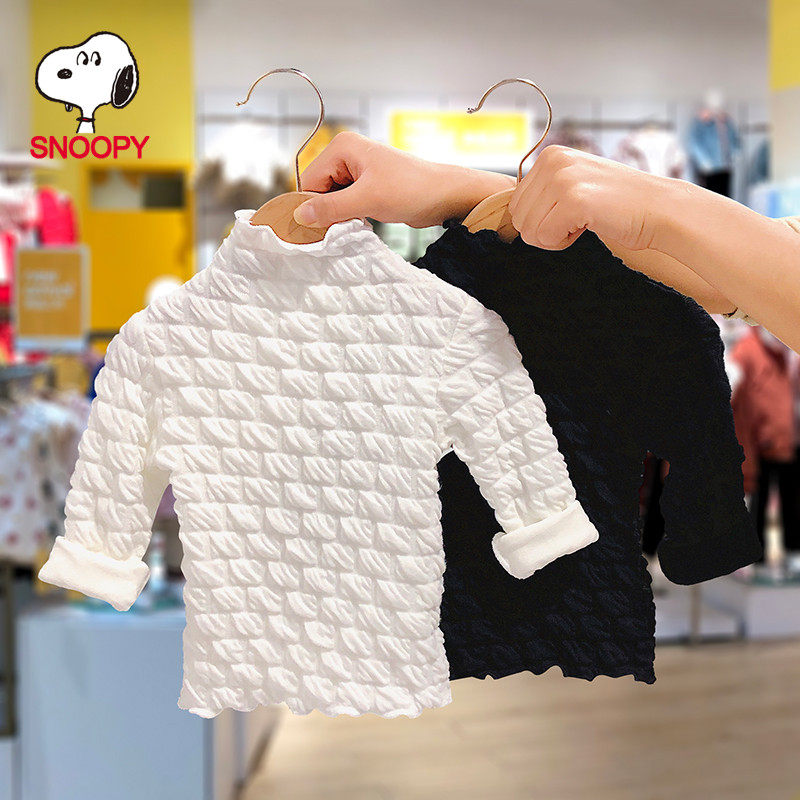 Snoopy Snoopy counter baby base shirt 2021 spring and autumn new men and women children's foreign school top