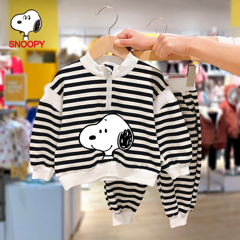 History Nubi Spring Clothing Children's Clothing Jacket Baby Foreign Pie Two Sets of Men's and Women's thick T-shirt suits 2022 new spring and autumn clothes