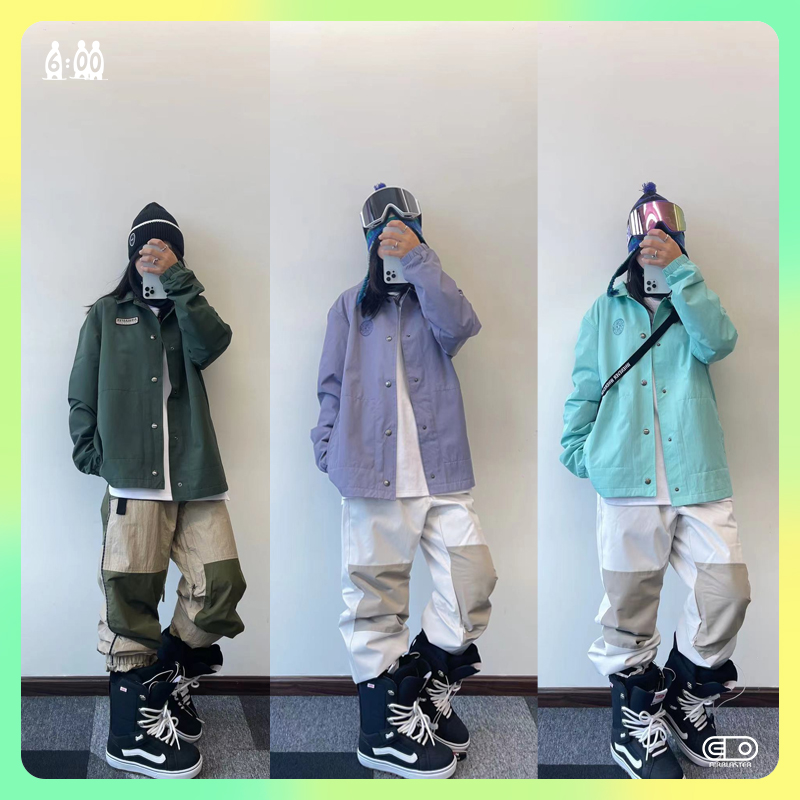 Six points of snow with 2122 Airblaster men and women Snowsuit Ski Jacket Blouse Waterproof Breathable AB Snowsuit