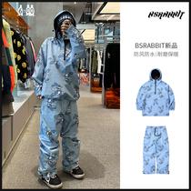 Six Points Snow Gear 24BSRABBIT rabbit pullover hooded ski suit suit for men and women waterproof and windproof warm snow pants