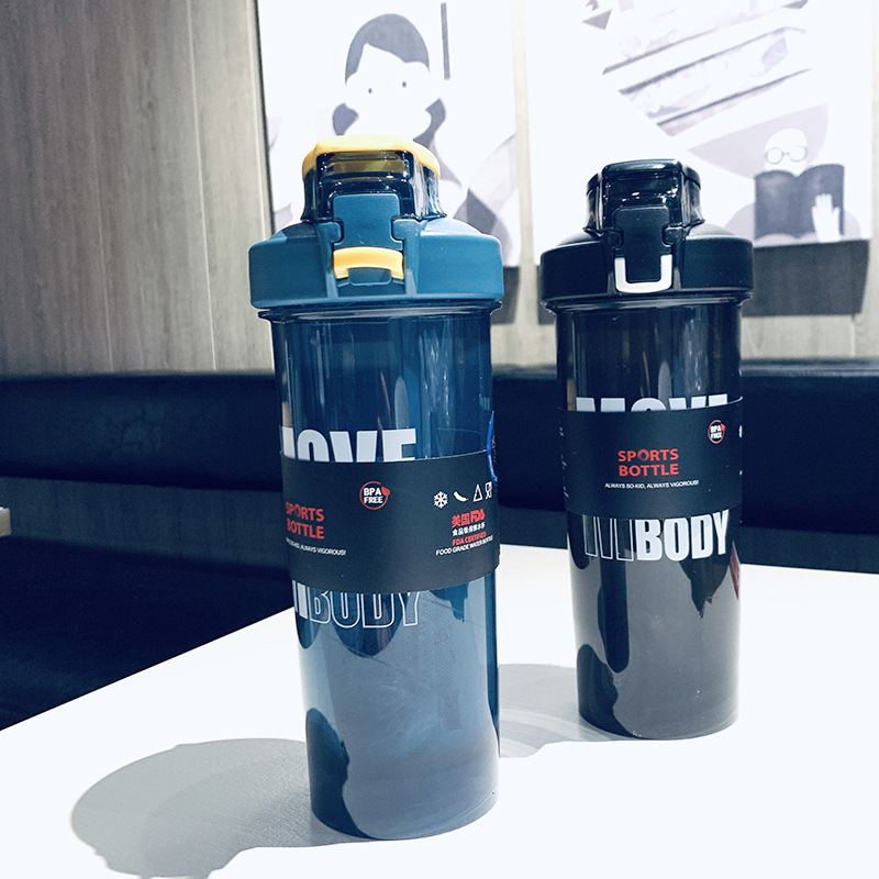 Fitness Shake Cup Protein Powder Milkshake Cup Large Capacity Men's Sports with Straw Scale Net Red Meal Replacement Cup Stirring Cup