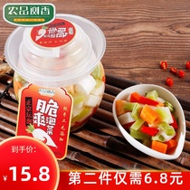 Authentic jar Hunan Sichuan Kimchi Wild pepper radish strips assorted kimchi farm specialty spicy and sour appetizer