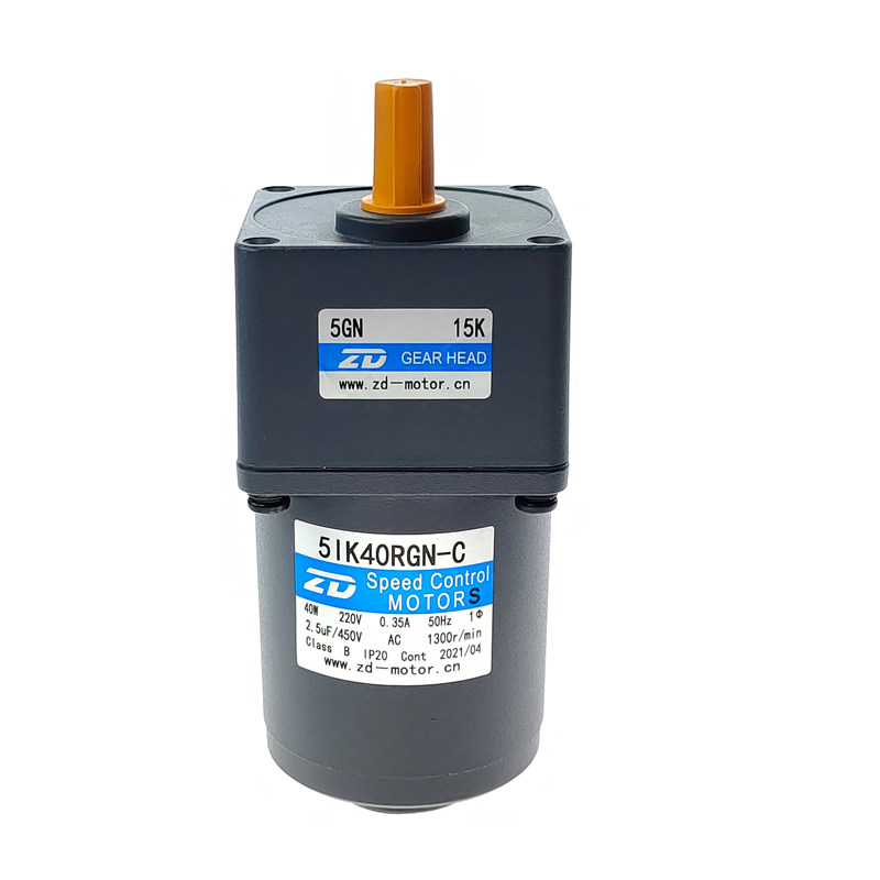 ZD medium and large AC 220V speed regulating motor gear reduction motor 5IK40RGN-C-5GN 3-750K optional