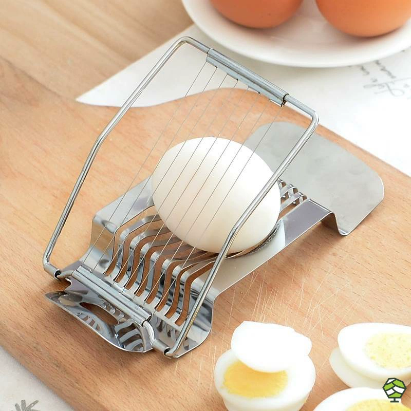 Bếp phong cách Nhật Bản máy cắt trứng inox cắt trứng cắt da trứng thông hoa trứng tạo hình đa cánh hoa nhà cửa hàng bách hóa - Micrô