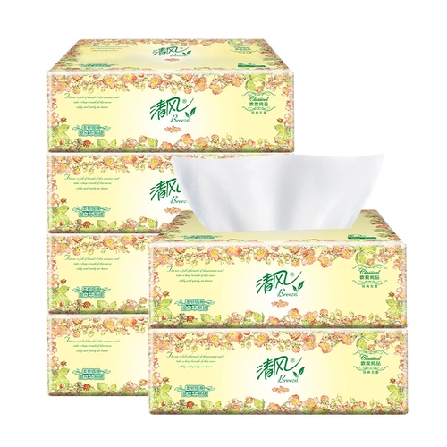 Папиросная бумага серии Qingfeng Ouyuan, 100 розыгрышей, 6 упаковок домашних салфеток и бумажных салфеток, доступная упаковка [ALYD]