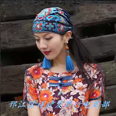 New autumn and winter National style embroidered hat female art retro hair hoop embroidery hair band headwear clothing