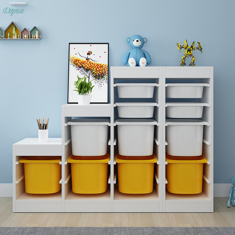 Mushroom Forest Toy Storage Rack Children's Locker Finishing Cabinet Baby Shelf Kindergarten Toy Storage Cabinet