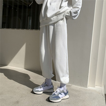 White Pants Children Chains High Street Sports Pants Summer Loose Bunches Slim 100 Lap Straight Barrel Loose 90% Wei Pants